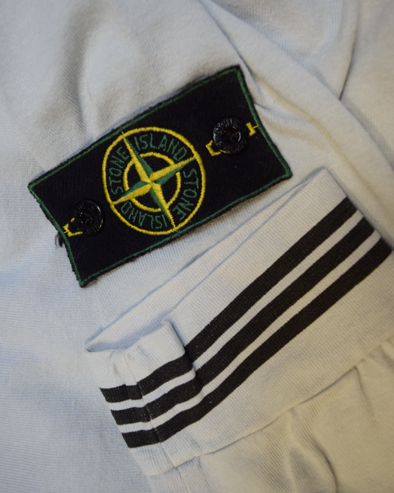 Stone island Vintage Marina Lightweight Crewneck blue detail view