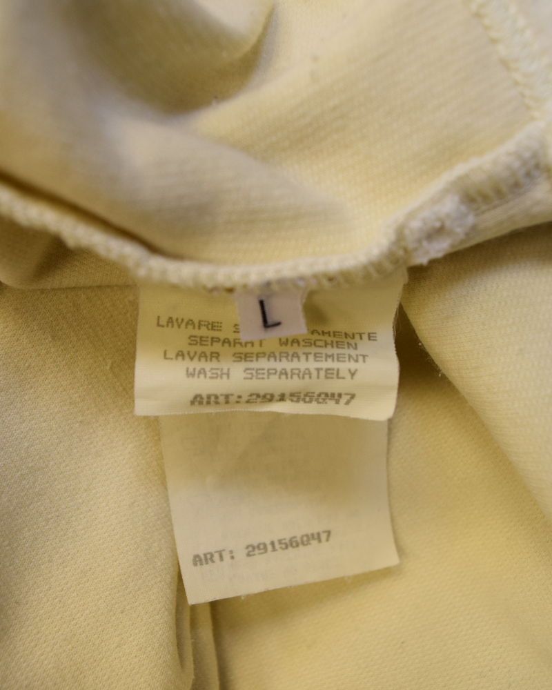Stone Island Vintage Fleece Highneck cream detail view