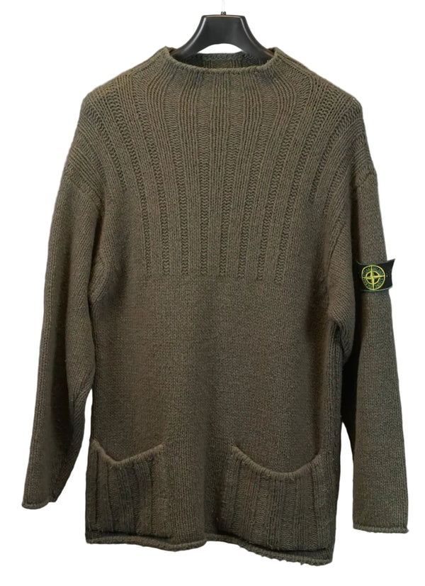 Stone Island Vintage Fisherman's Knit Khaki Green
