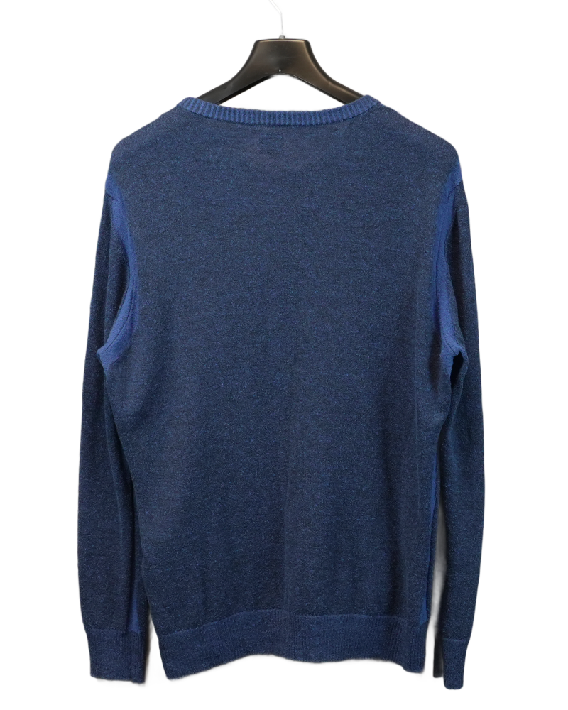 Stone Island Lens Lightweight Knit blue back view