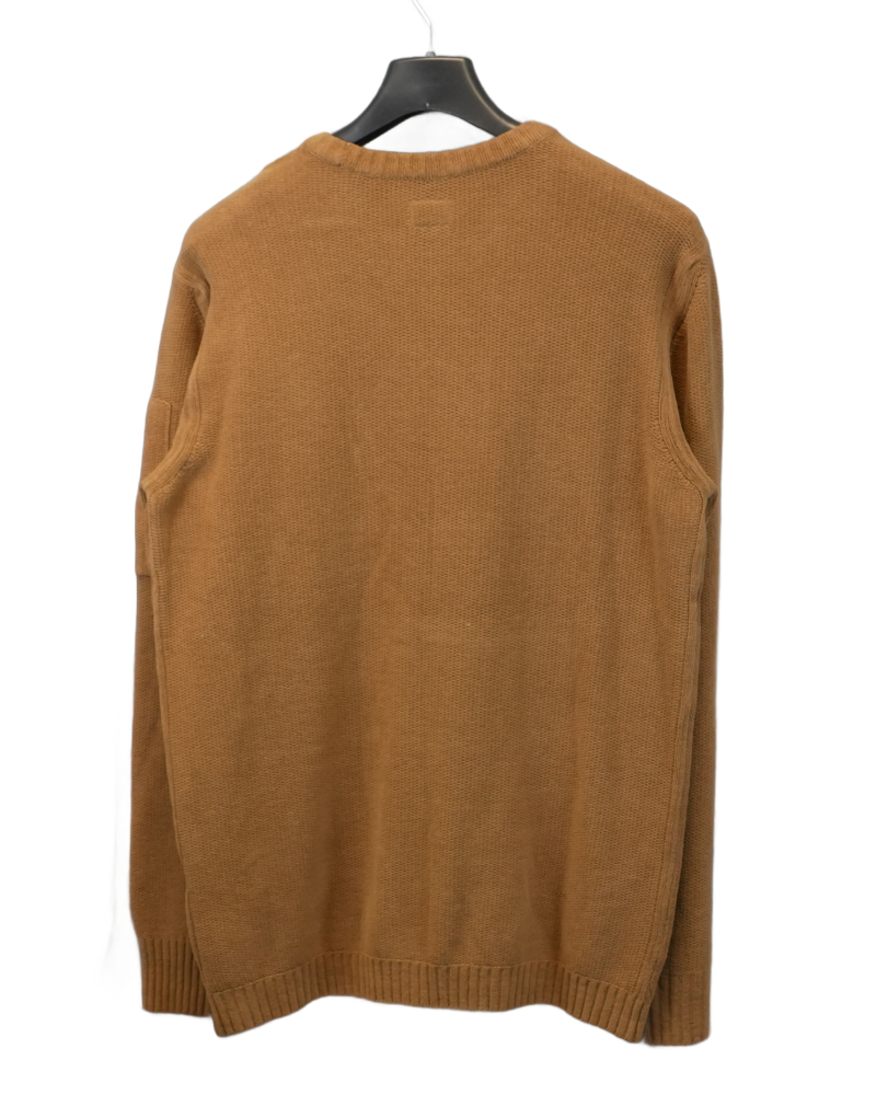 Stone Island Lens Dense Cotton Knit brown back view