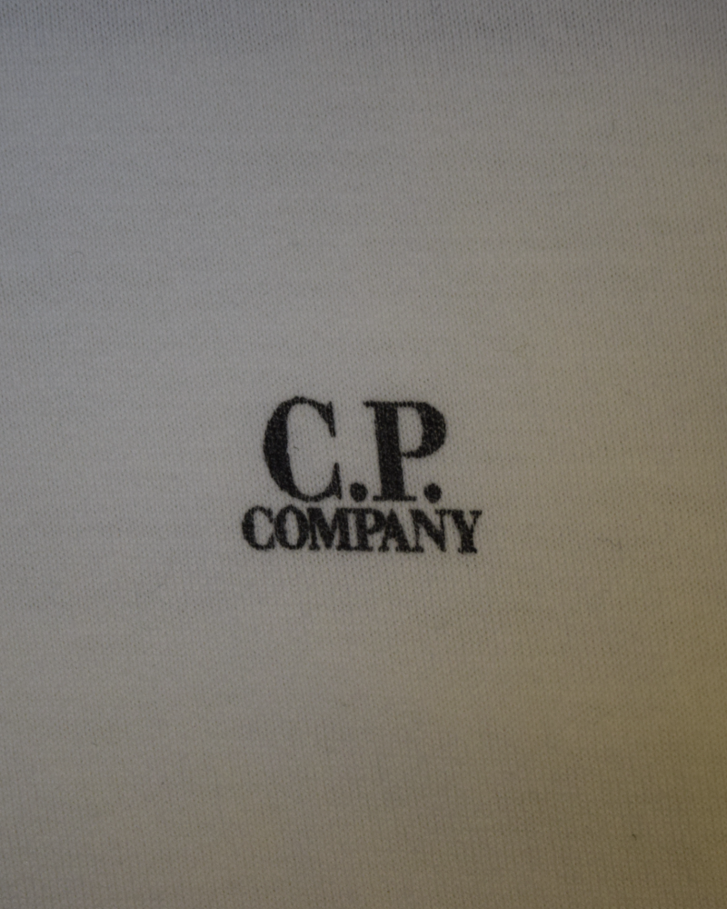 C.P Company Chest Logo T-Shirt - Mako Cotton white detail view