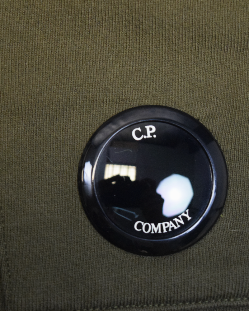 C.P Company Cuffed Lens Joggers Military Green detail view