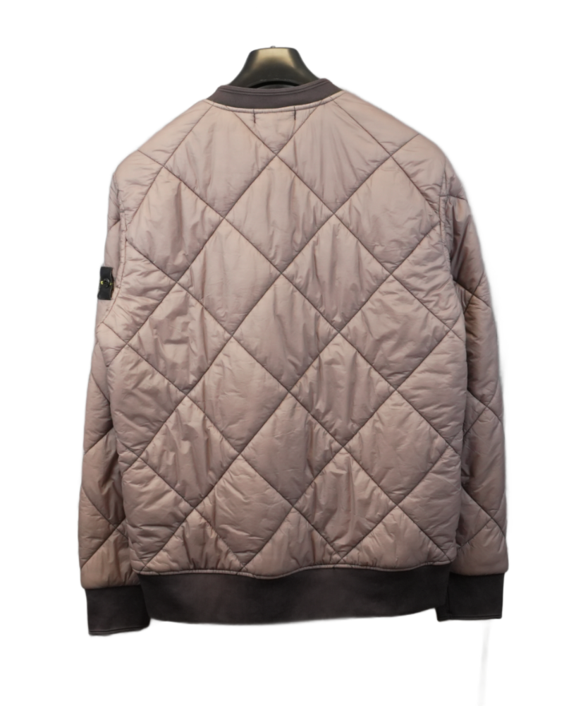 Stone island Garment Dyed Quilted Micro Yarn Jumper Rose Quarts back view
