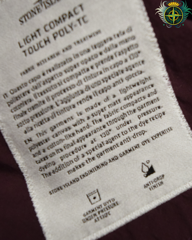 Stone Island Light Compact Touch Poly-TC Jacket Purple - M