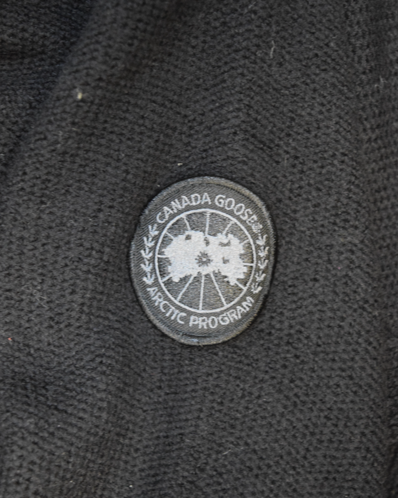 Canada Goose Merino Wool Rosseau Sweater Black detail view