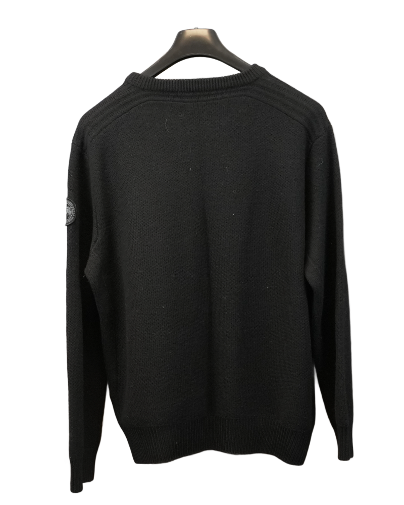 Canada Goose Merino Wool Rosseau Sweater Black back view
