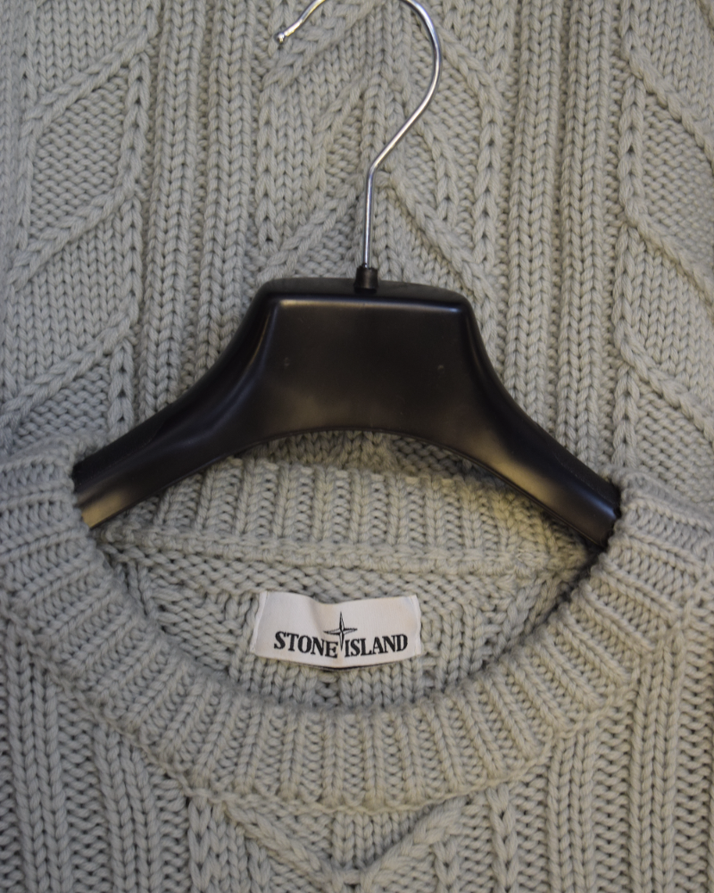 Stone island Stone Island Heavy Knit Grey detail view
