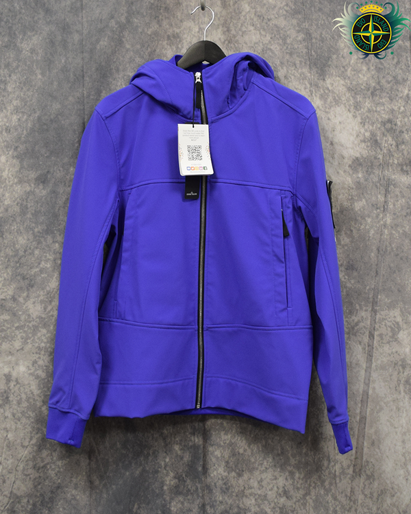 Stone Island Soft Shell-R E-dye Jacket Blue - M