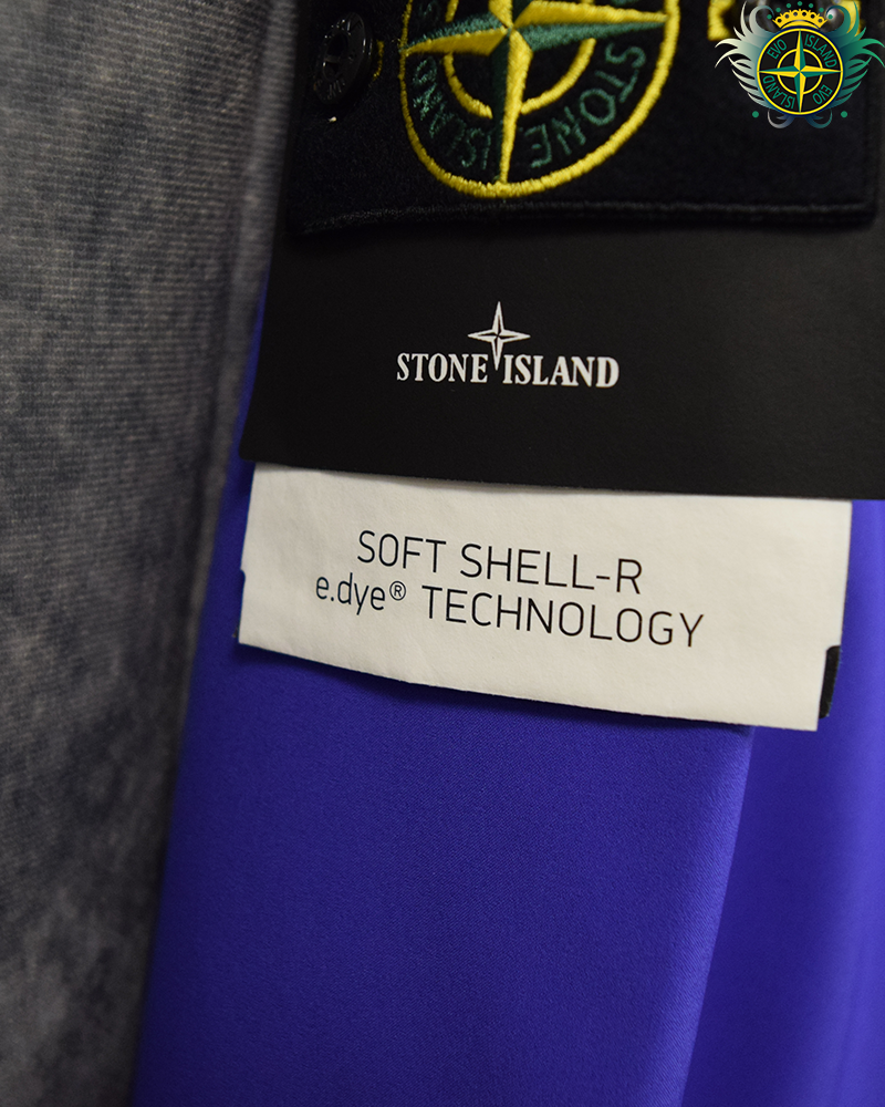 Stone Island Soft Shell-R E-dye Jacket Blue - M