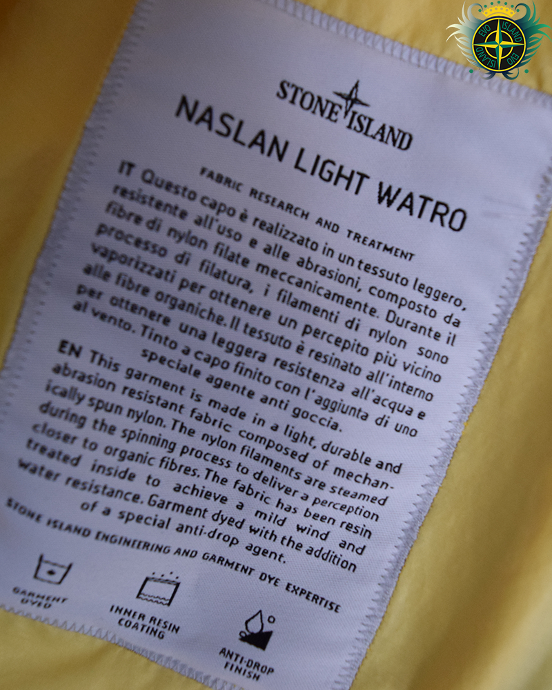 Stone Island Naslan Light Watro Jacket Yellow - L