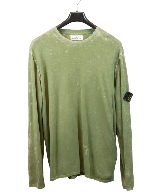 Stone Island OVD Light Weight Sweatshirt Green front view