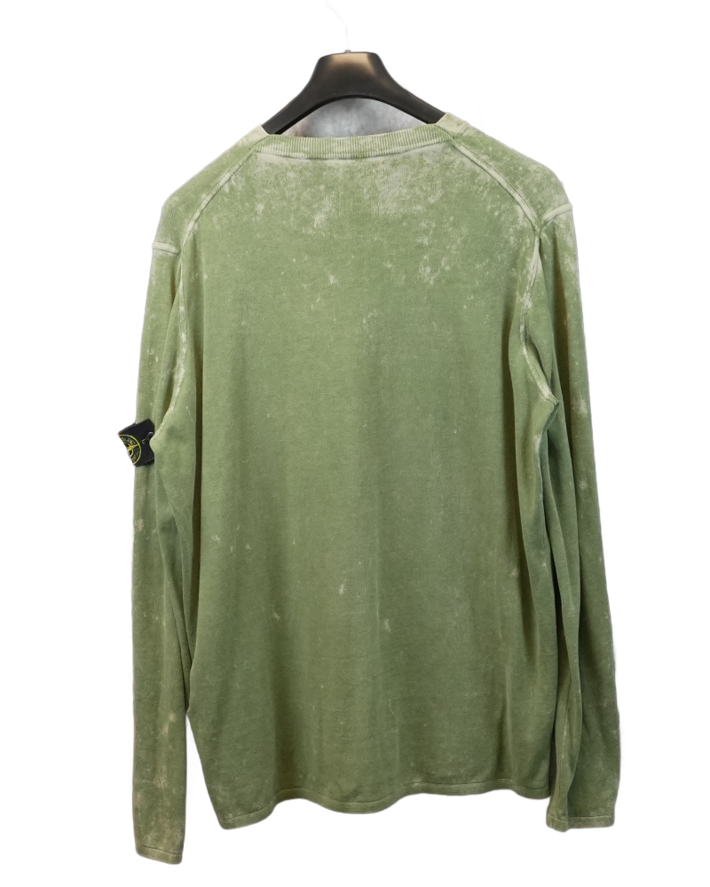 Stone Island OVD Light Weight Sweatshirt Green back view