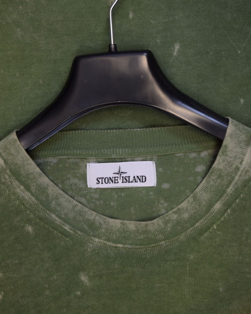 Stone Island OVD Light Weight Sweatshirt Green detail view