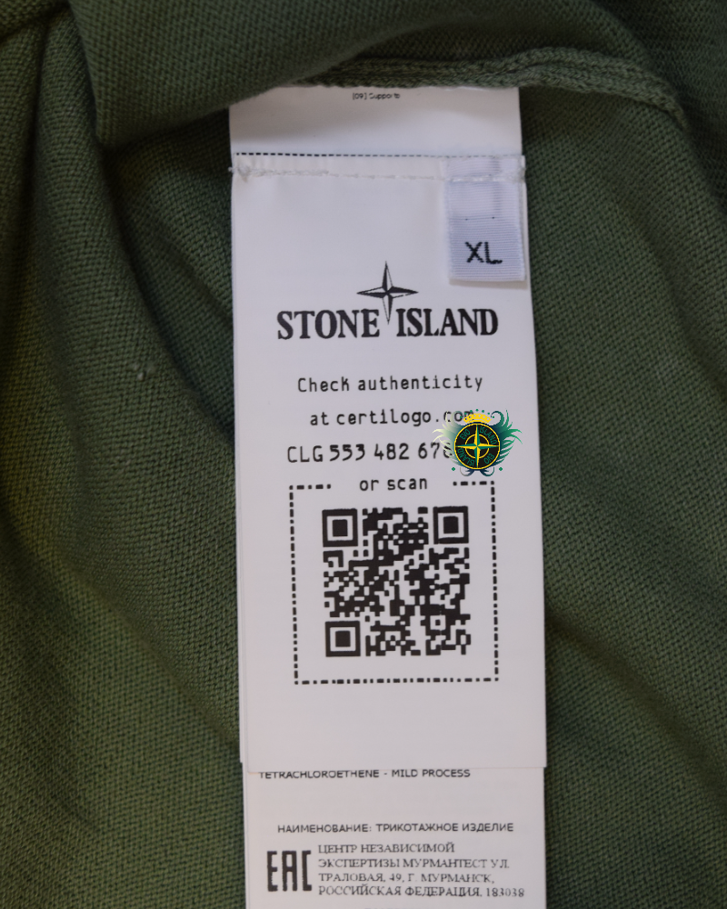 Stone Island OVD Light Weight Sweatshirt Green detail view