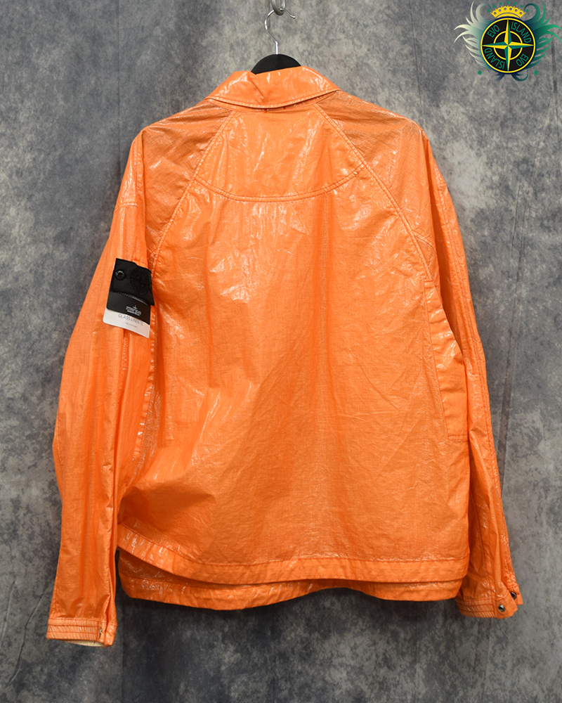 Stone Island Shadow Project Glass Linen-TC Jacket Orange - L