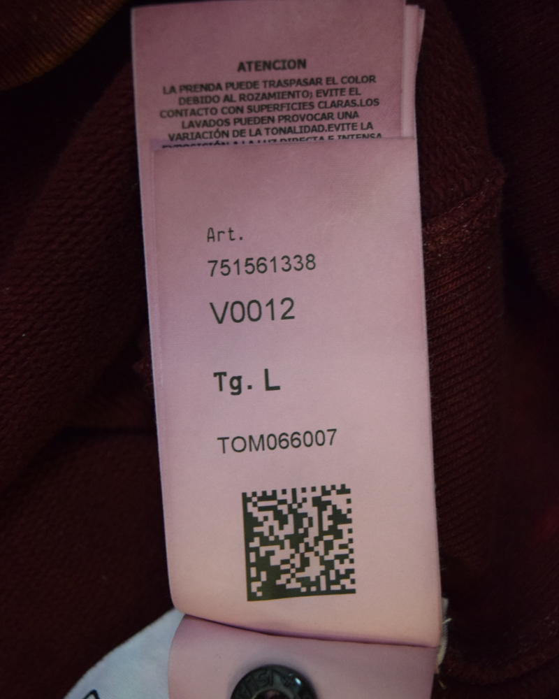 Stone Island OVD Hoodie Red detail view