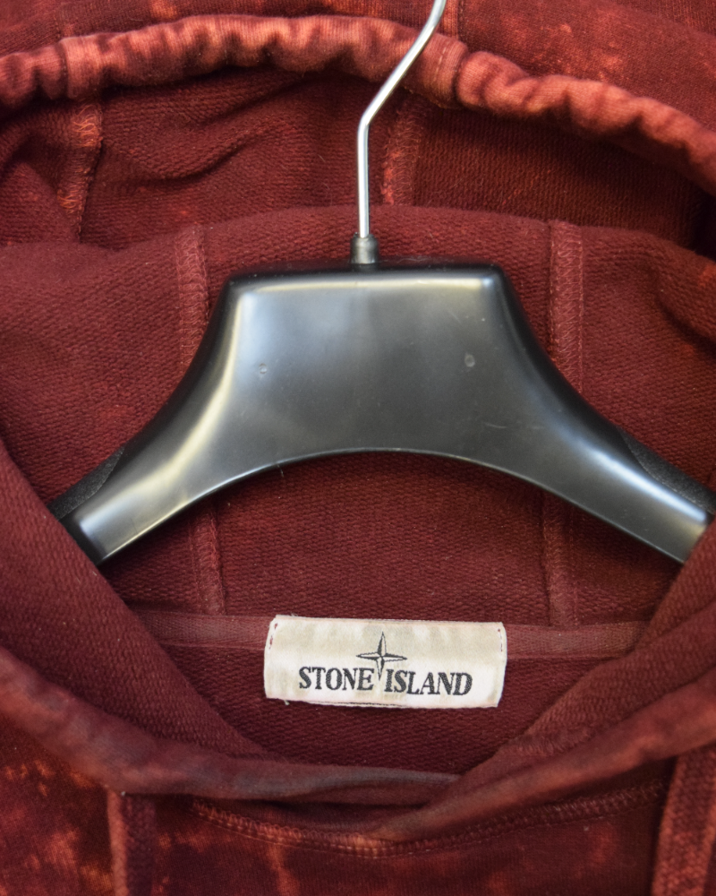 Stone Island OVD Hoodie Red detail view