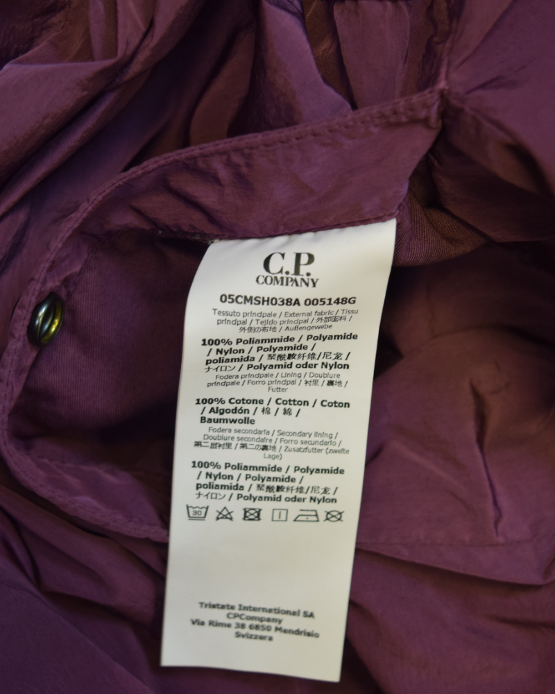 C.P Company Lined Chrome Overshirt Purple detail view