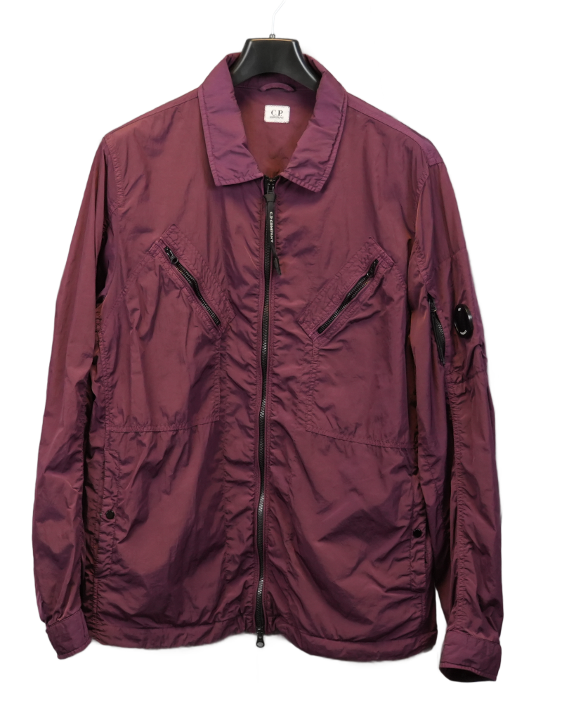 C.P Company Lined Chrome Overshirt Purple front view