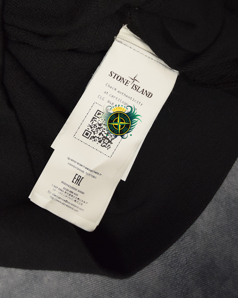 Stone Island Arm Pocket Crewneck Black - L