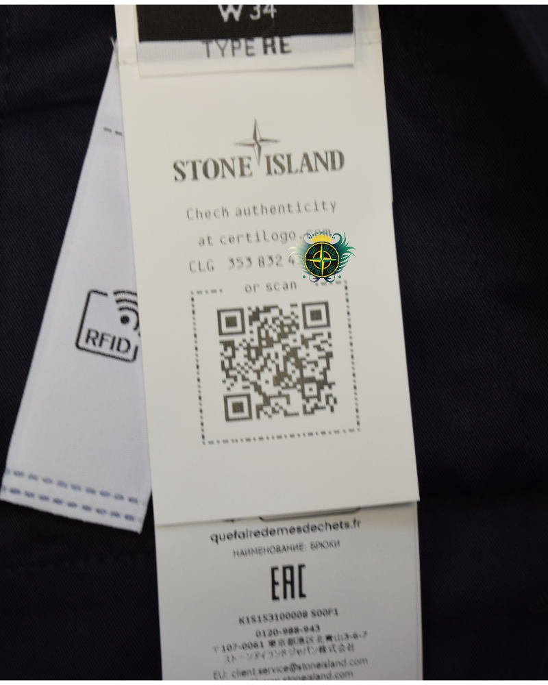Stone Island Ghost Cargos Navy Blue detail view