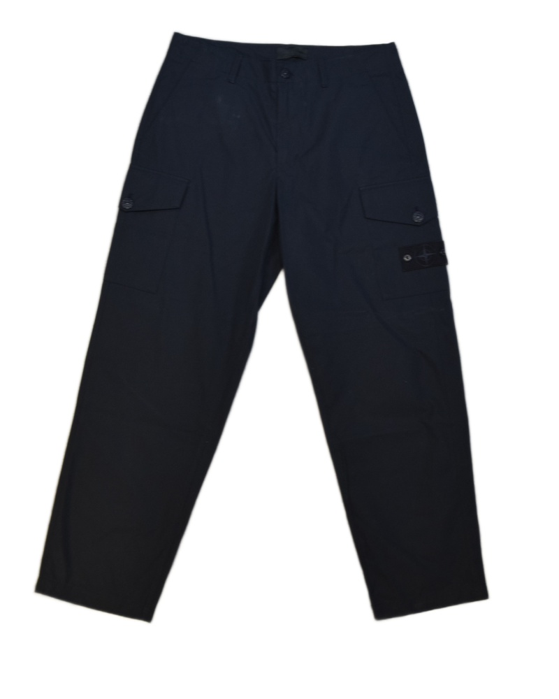 Stone Island Ghost Cargos Navy Blue front view