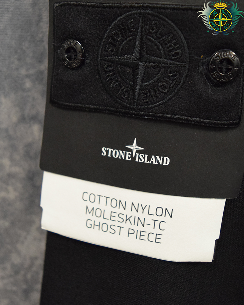 Stone Island Ghost Piece Moleskin Jacket Black - XXL