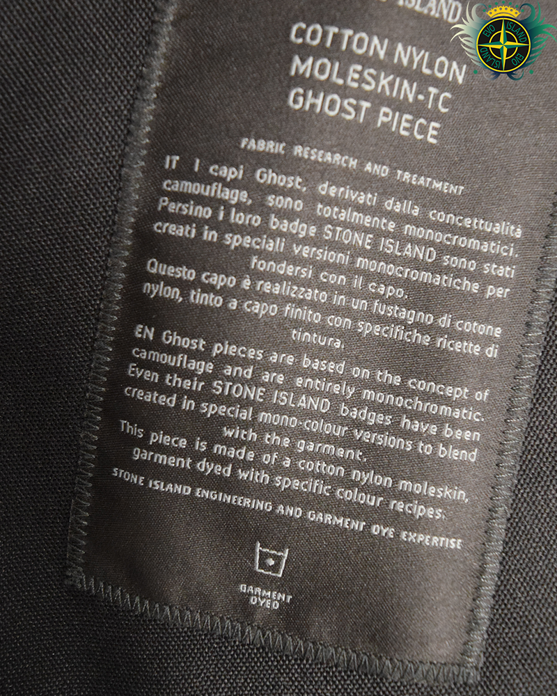 Stone Island Ghost Piece Moleskin Jacket Black - XXL