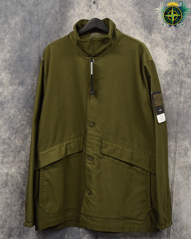 Stone Island Ghost Piece Moleskin Jacket Green - XXL