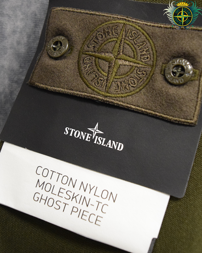 Stone Island Ghost Piece Moleskin Jacket Green - XXL