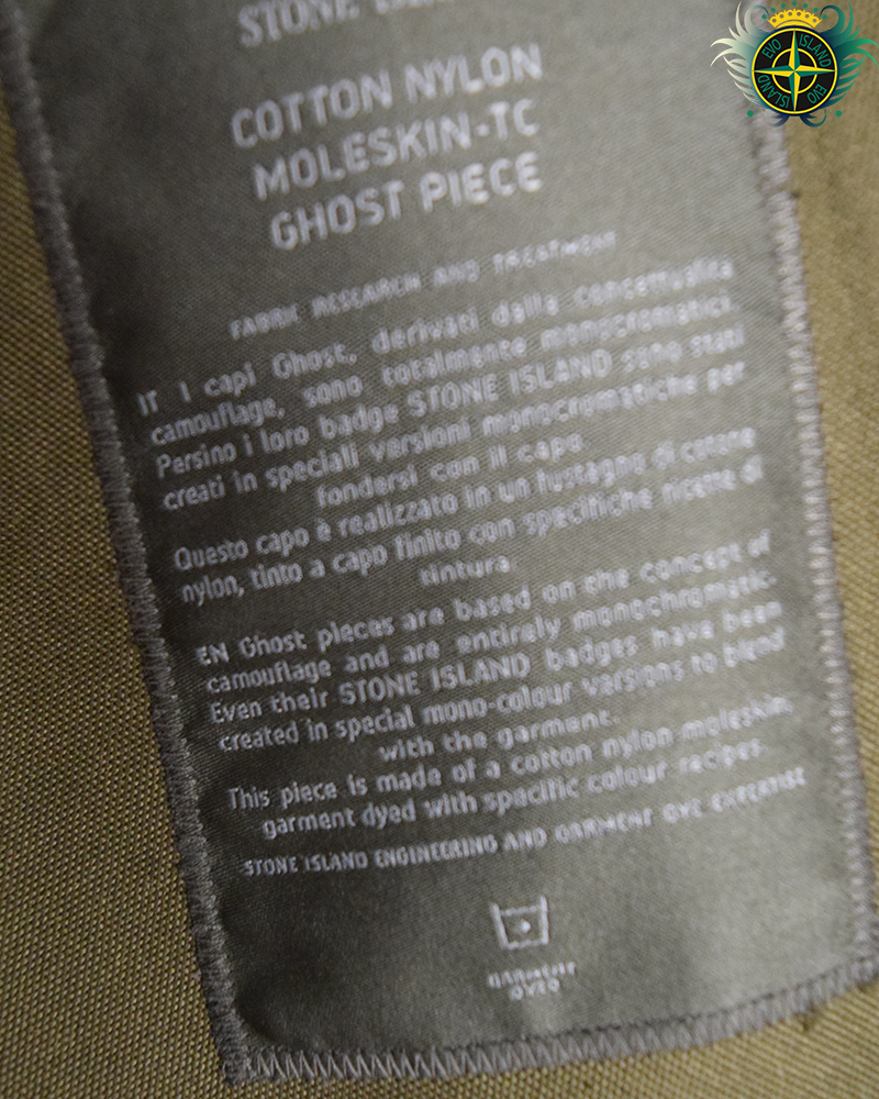 Stone Island Ghost Piece Moleskin Jacket Green - XXL