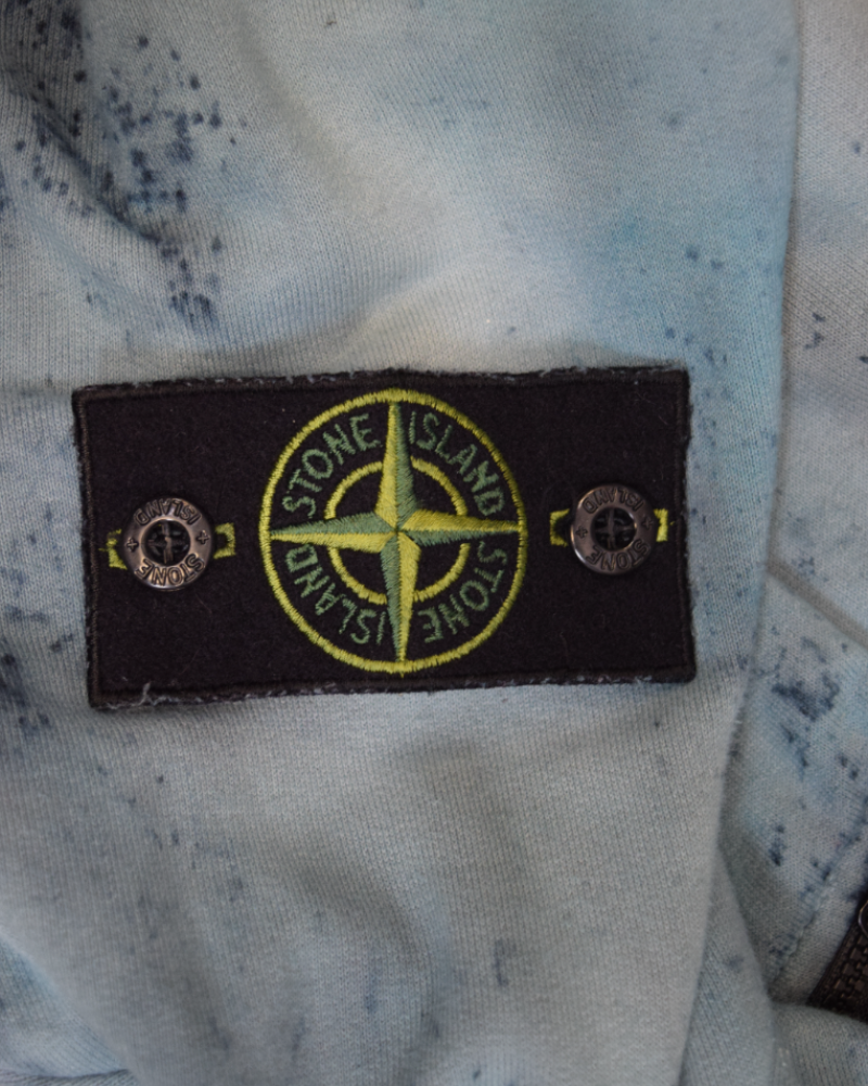 Stone island Chest Pocket Sweatshirt by SC Customs Blue detail view