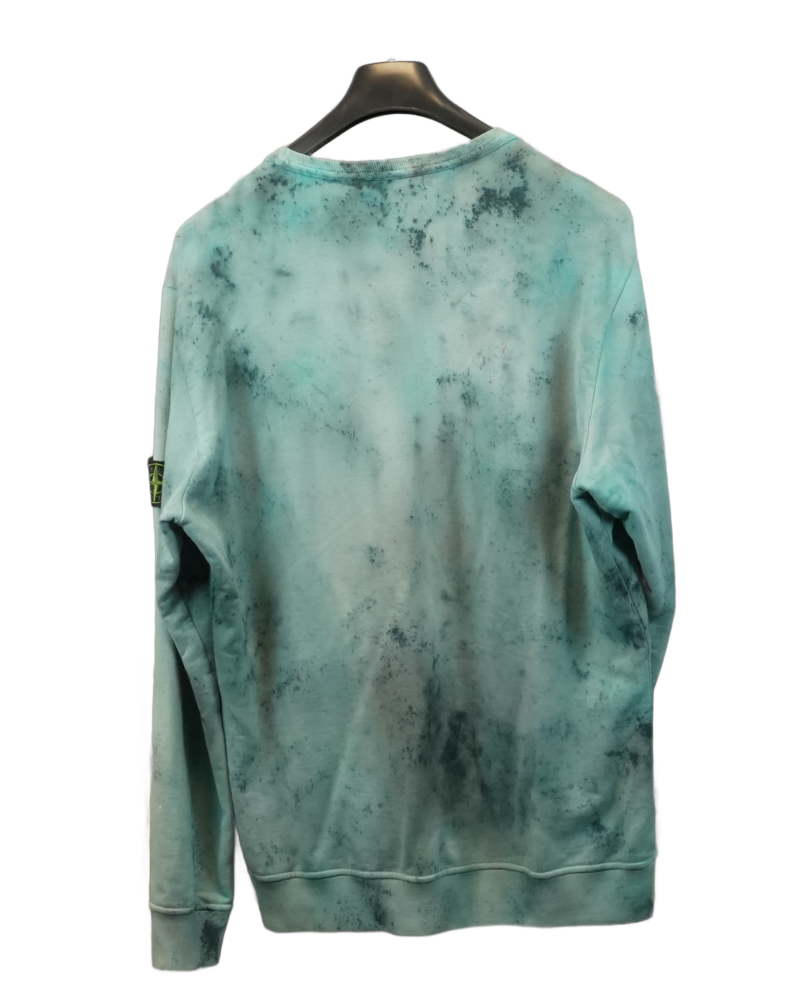 Stone island Chest Pocket Sweatshirt by SC Customs Blue front view