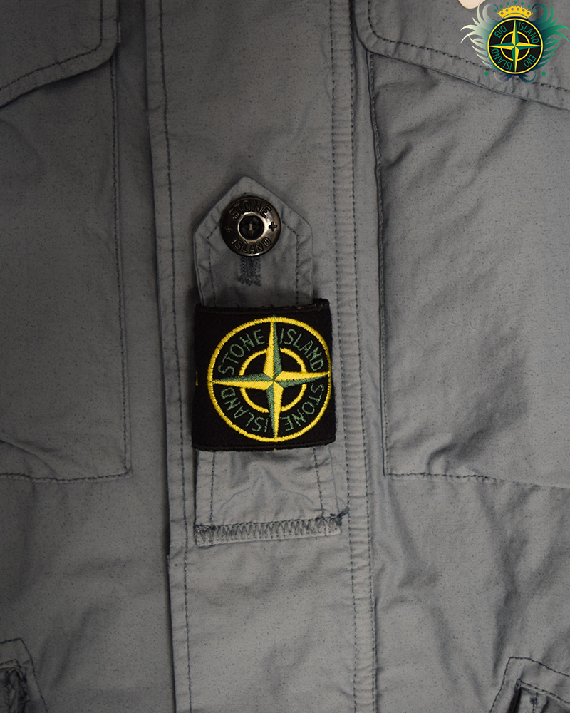 Stone Island Naslan Light Watro Chest Badge Jacket Light Blue - L