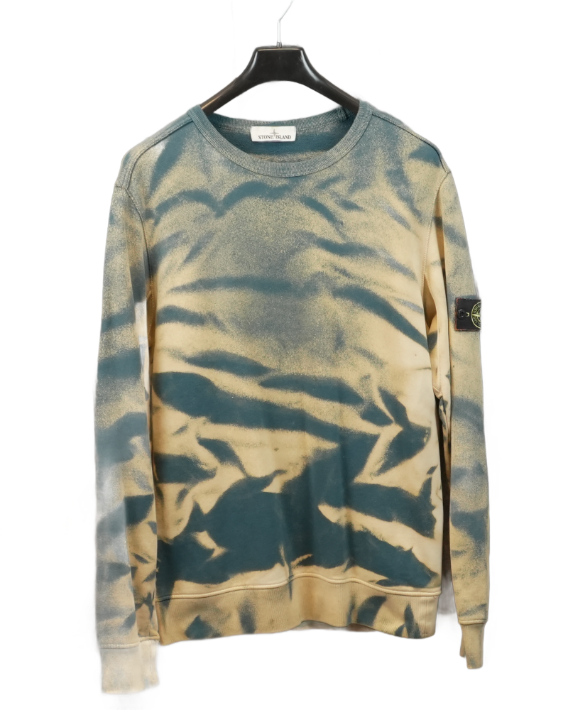 Stone Island Sweatshirt Custom Blue front view