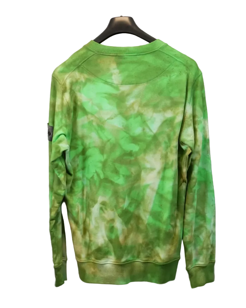 Stone Island Sweatshirt Custom by SC Customs Green back view