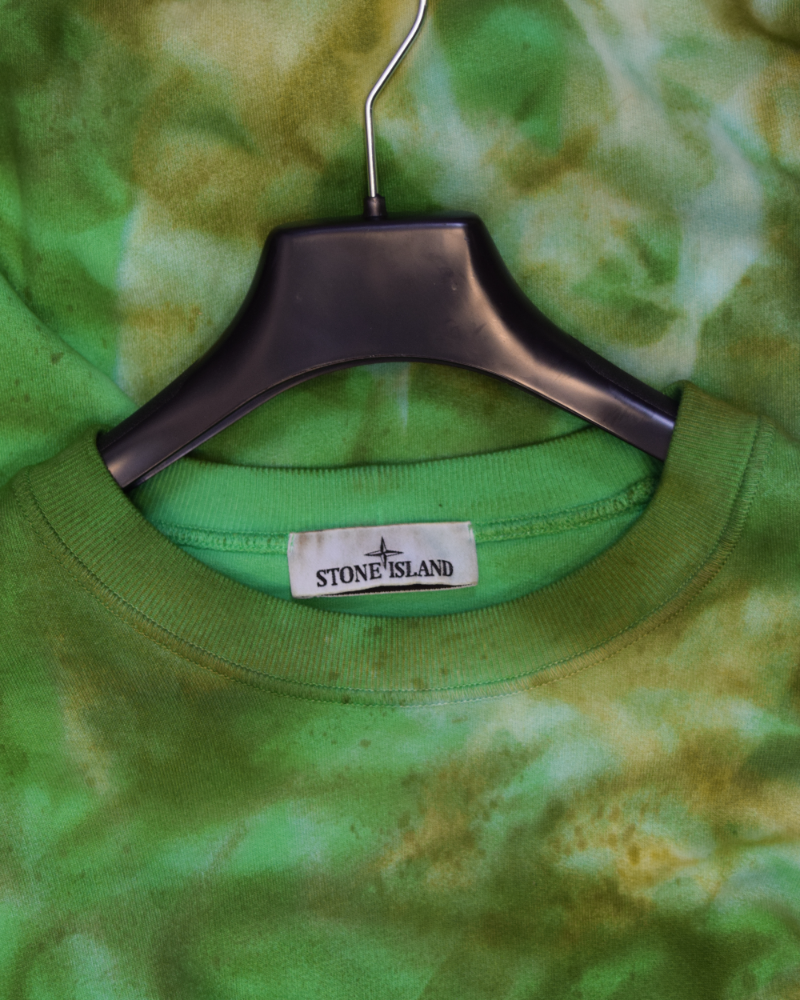 Stone Island Sweatshirt Custom by SC Customs Green detail view
