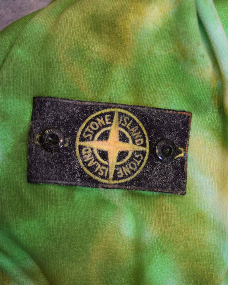 Stone Island Sweatshirt Custom by SC Customs Green detail view