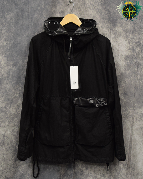 C.P Company 50 Fili Gum Mixed Material Jacket Black - M