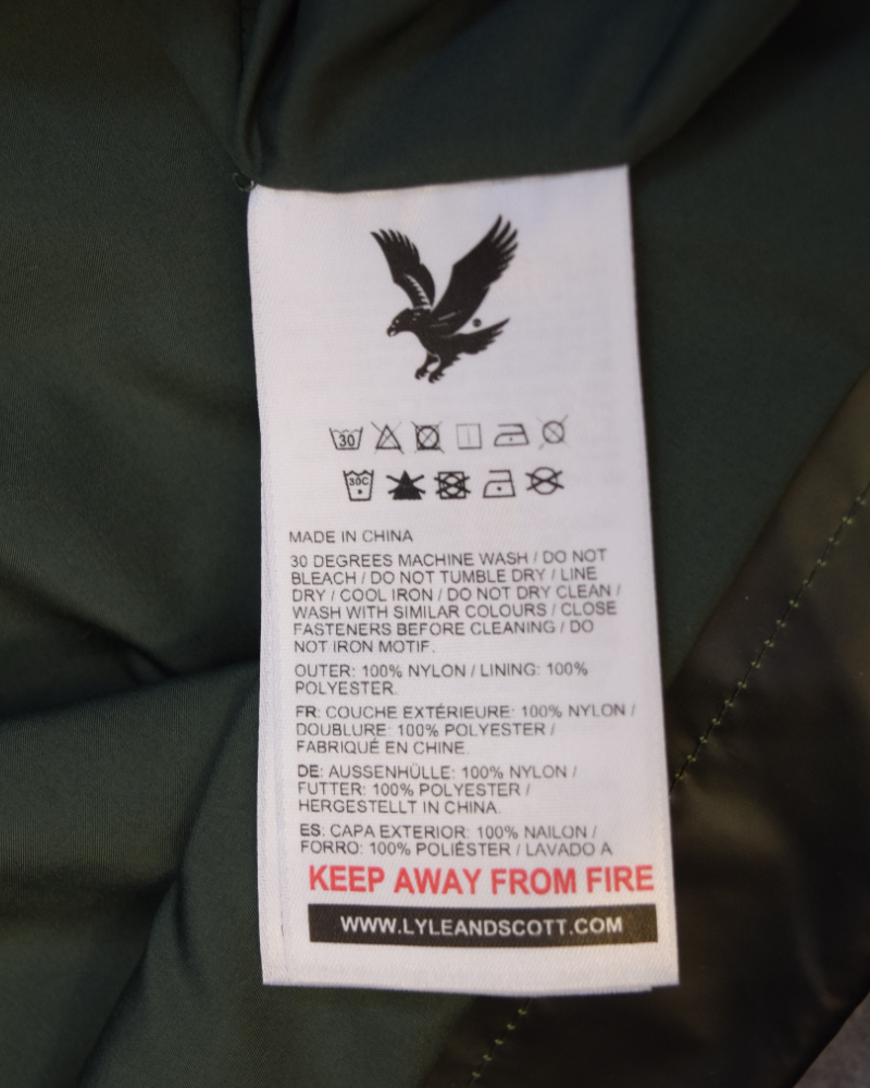 Lyle And Scott Heat Reactive Jacket Green detail view