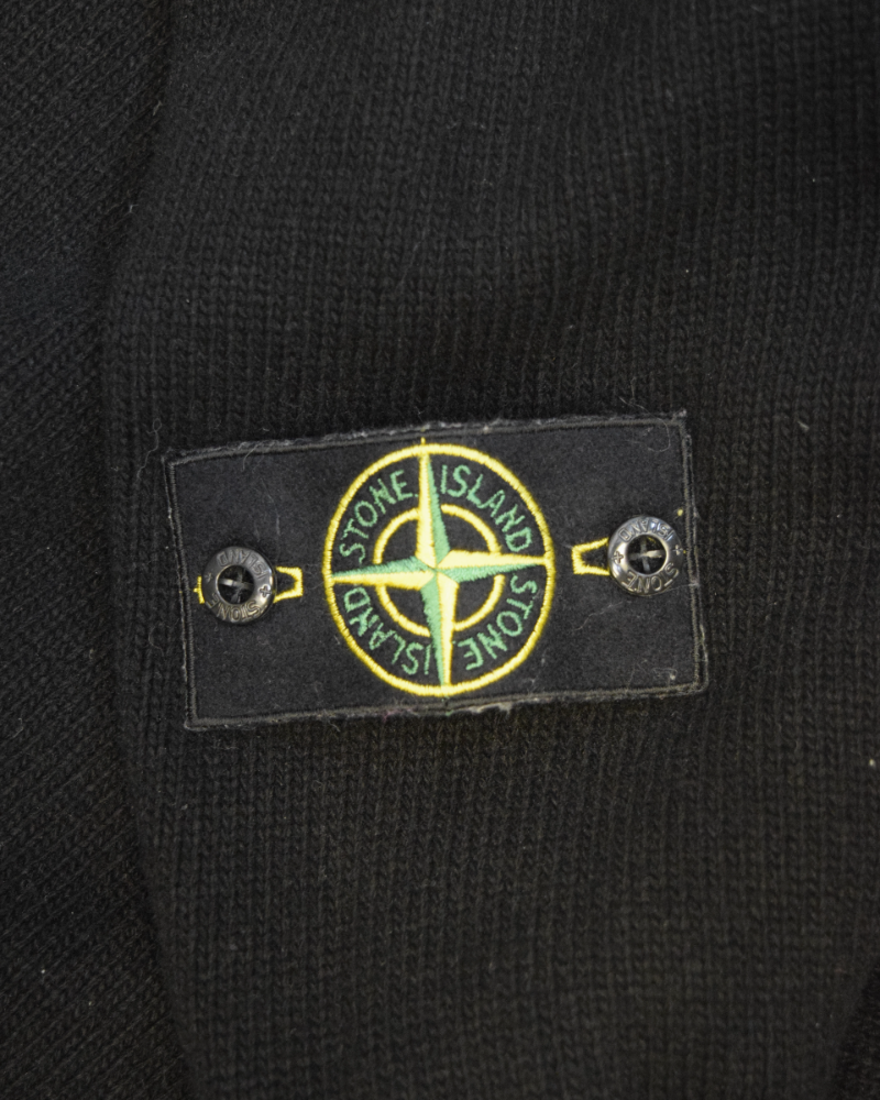 Stone island Iridescent Coating Tela Reflex Hoodie Black detail view