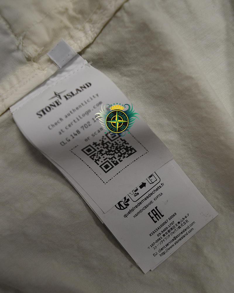 Stone Island Panama Capo Jacket Off White - L