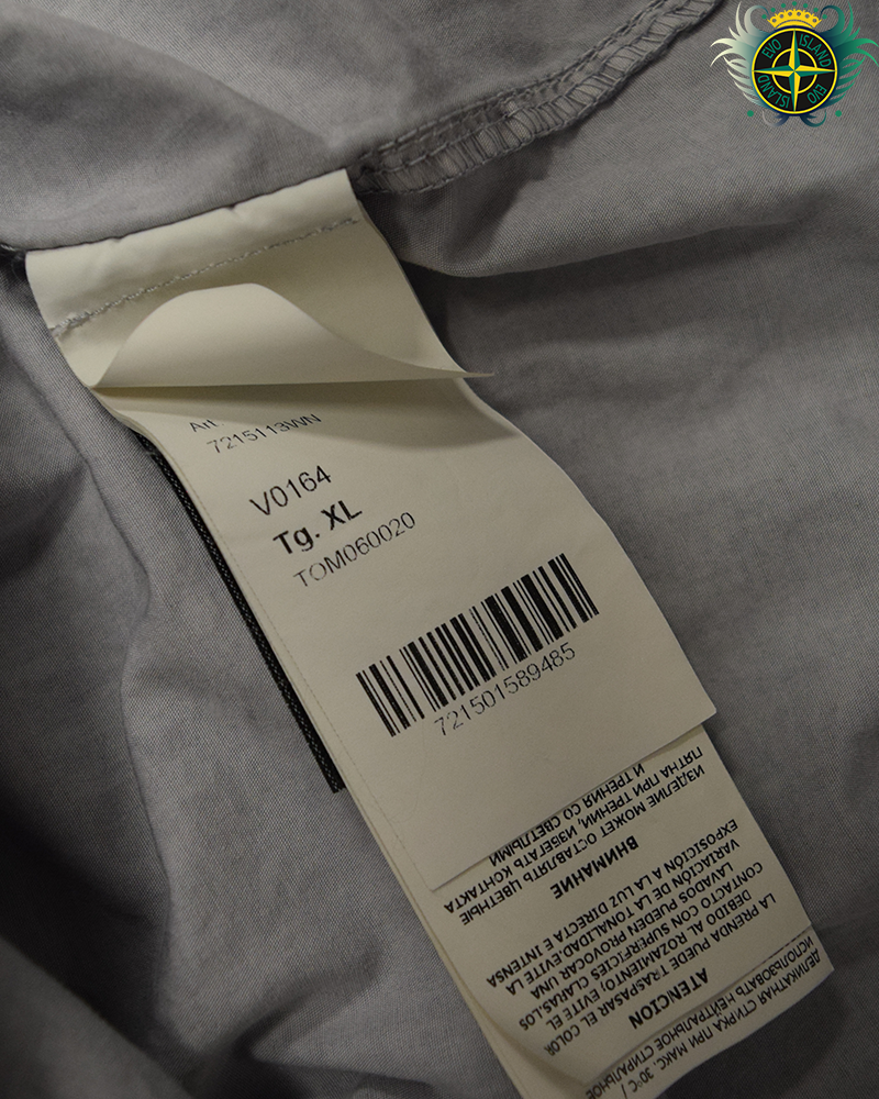 Stone Island Nylon Tela Smock Light Grey - XL