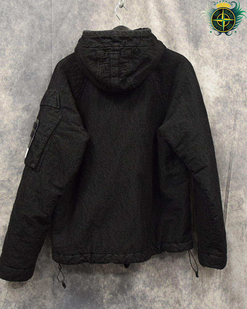 Stone Island Wrinkled Corduroy 500 Jacket Black - M