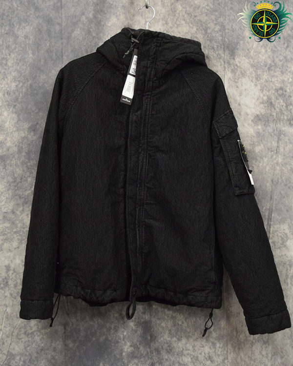 Stone Island Wrinkled Corduroy 500 Jacket Black - L
