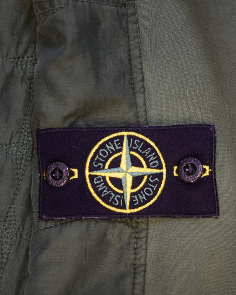 Stone island Primaloft Quilted Back Sweatshirt Green detail view