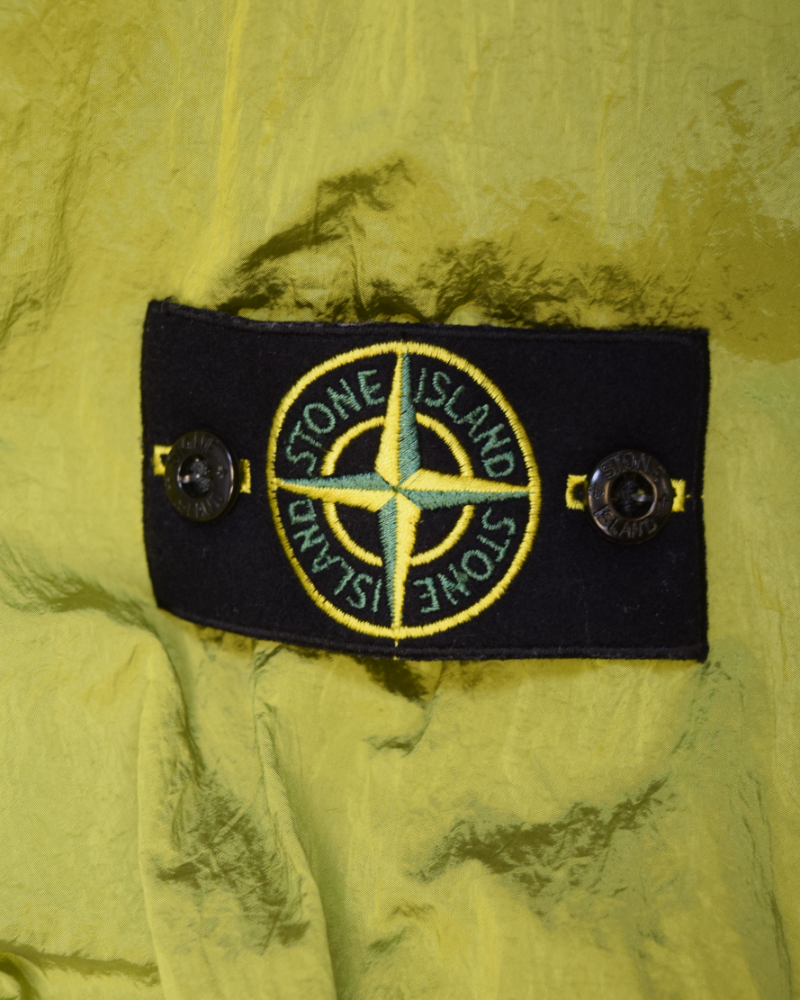 Stone Island Nylon Metal Overshirt Neon Yellow detail view