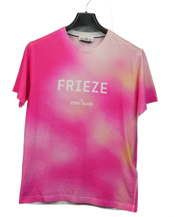 Stone Island Frieze T-Shirt Pink front view