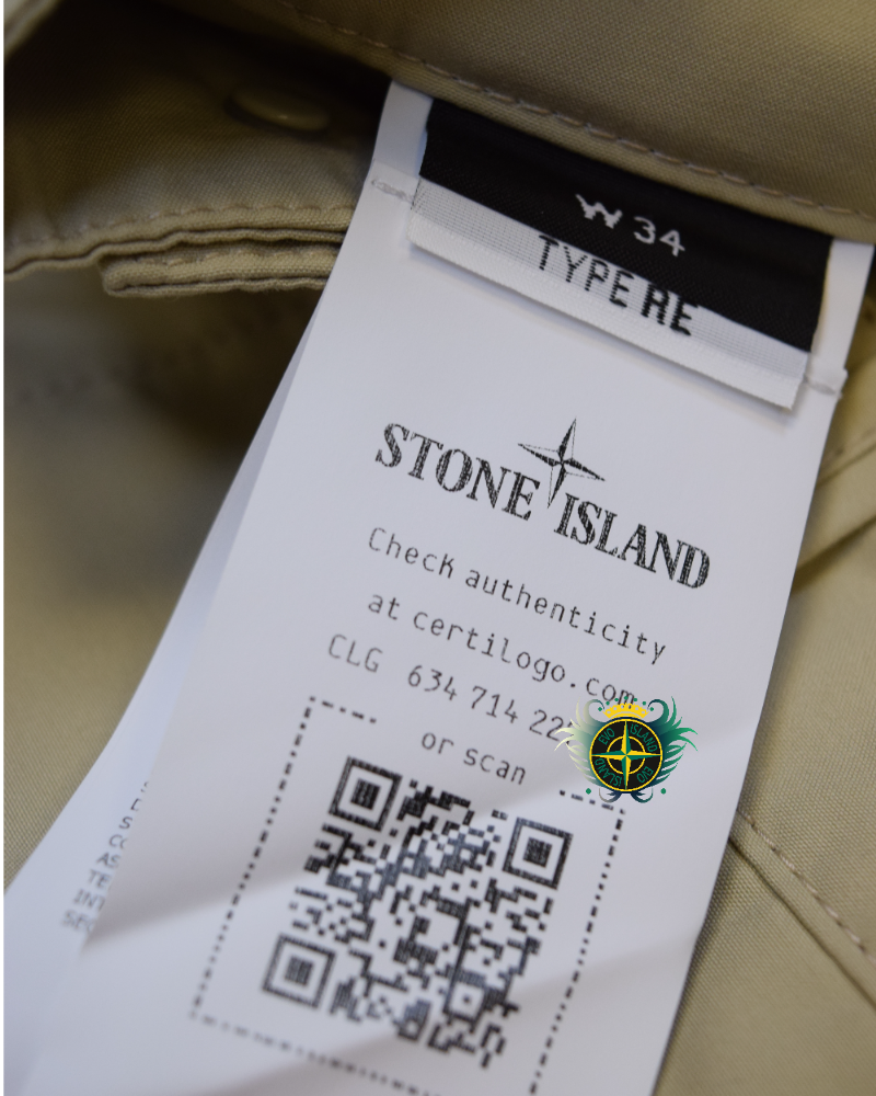 Stone Island Ghost Cargos Cream detail view